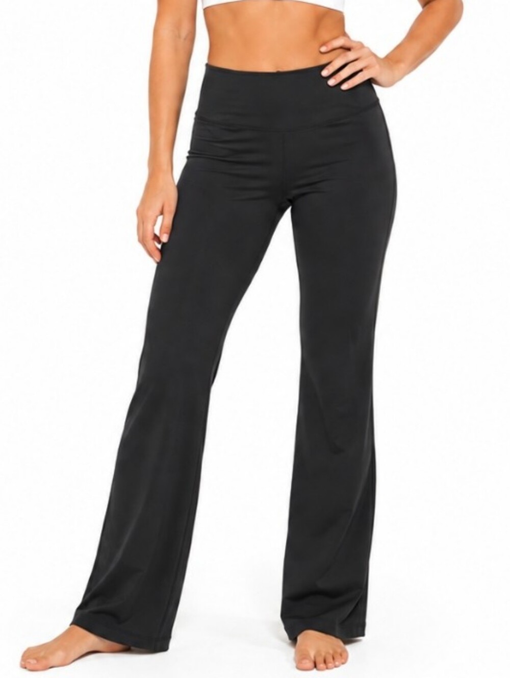 Women's Plus Nike Dri Fit Black Wide-Leg Performance Pants( Sz: 2x )